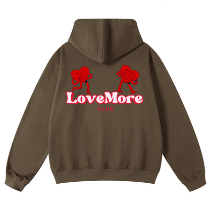 LOVE MORE HEART HEAVYWEIGHT HOODIES