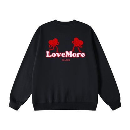 LOVE MORE HEART HEAVYWEIGHT CREWNECKS