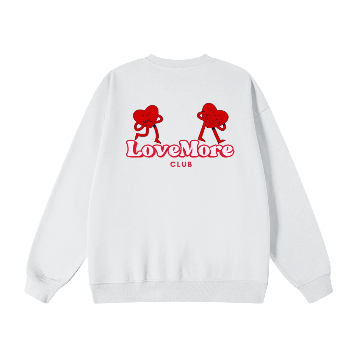 LOVE MORE HEART HEAVYWEIGHT CREWNECKS