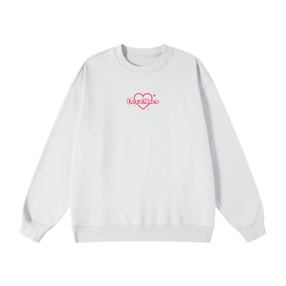 LOVE MORE HEART HEAVYWEIGHT CREWNECKS