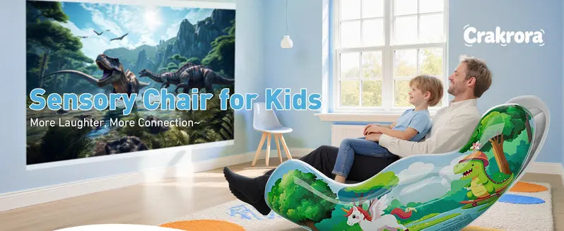 Green chair relaxation scene